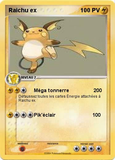 Pokemon Raichu ex