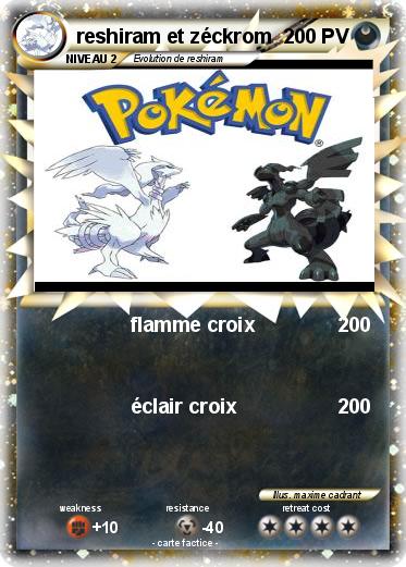 Pokemon reshiram et zéckrom