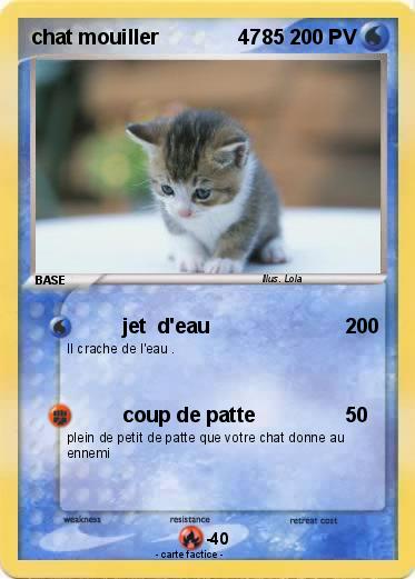 Pokemon chat mouiller              4785