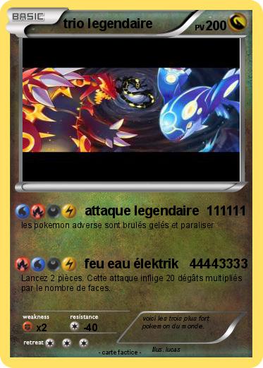 Pokemon trio legendaire