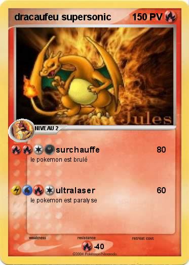 Pokemon dracaufeu supersonic