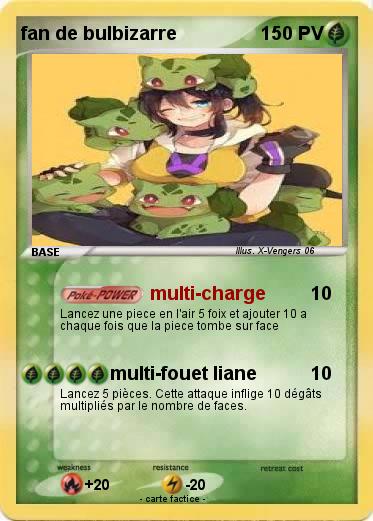 Pokemon fan de bulbizarre