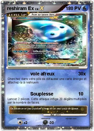 Pokemon reshiram Ex