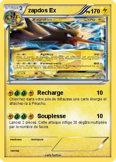 Pokemon zapdos Ex