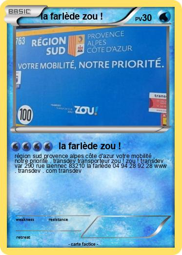 Pokemon la farlède zou !