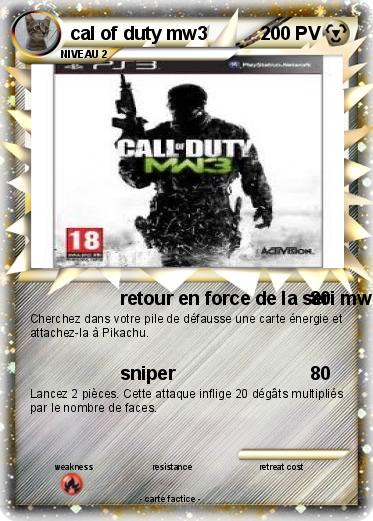 Pokemon cal of duty mw3