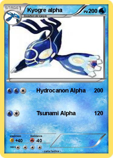 Pokemon Kyogre alpha