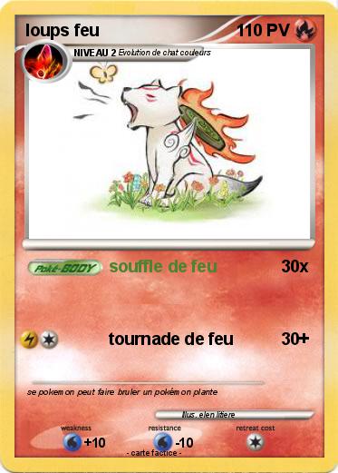 Pokemon loups feu