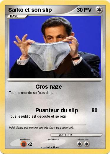 Pokemon Sarko et son slip