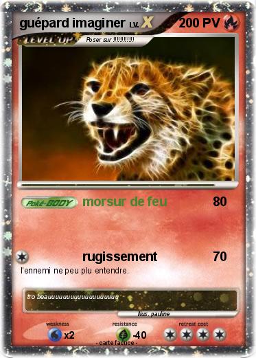 Pokemon guépard imaginer