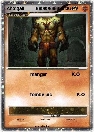 Pokemon cho'gall         999999999991