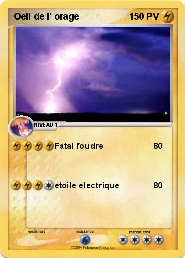 Pokemon Oeil de l' orage