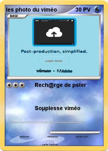 Pokemon les photo du viméo