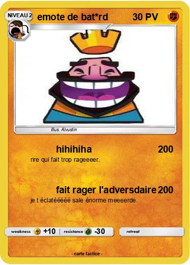 Pokemon emote de bat*rd
