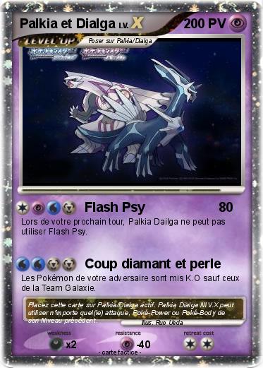 Pokemon Palkia et Dialga