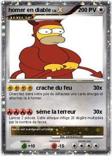Pokemon homer en diable