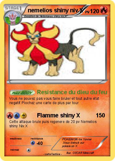 Pokemon nemelios shiny niv.X
