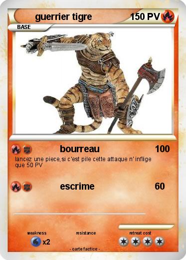 Pokemon guerrier tigre
