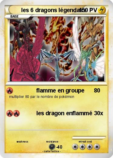 Pokemon les 6 dragons légendaire