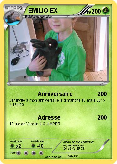Pokemon EMILIO EX
