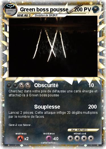 Pokemon Green boss pousse