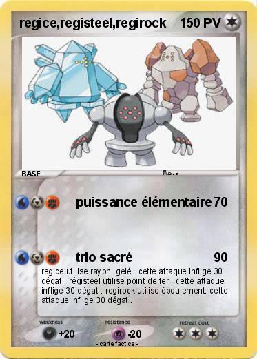 Pokemon regice,registeel,regirock