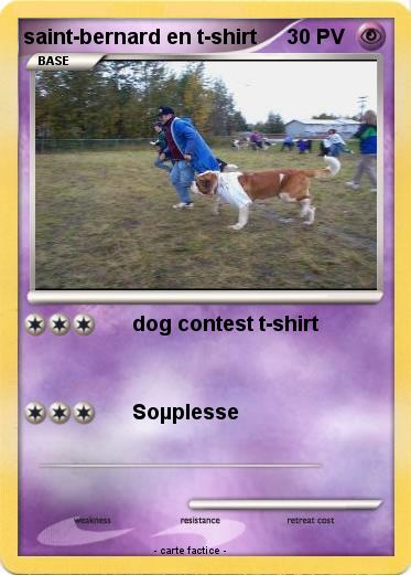 Pokemon saint-bernard en t-shirt