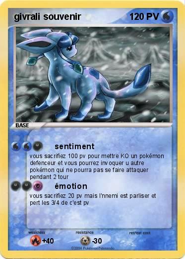 Pokemon givrali souvenir