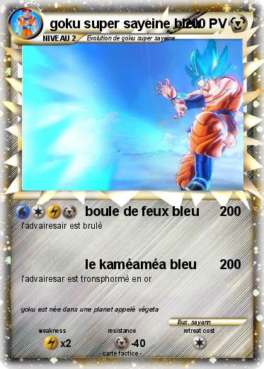 Pokemon goku super sayeine bleu