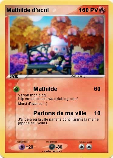 Pokemon Mathilde d'acnl