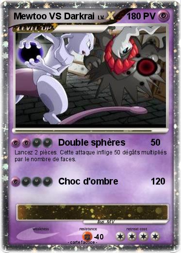 Pokemon Mewtoo VS Darkrai