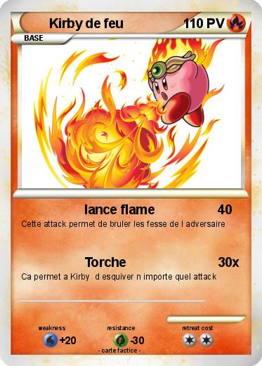 Pokemon Kirby de feu