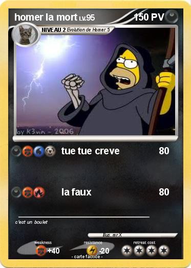 Pokemon homer la mort