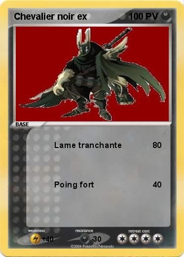 Pokemon Chevalier noir ex