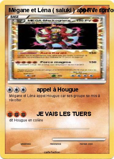 Pokemon Mégane et Léna ( saluki ) appel le ronfort  à Hougue