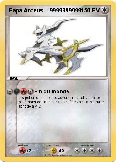Pokemon Papa Arceus    9999999999