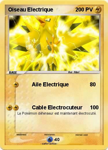 Pokemon Oiseau Electrique
