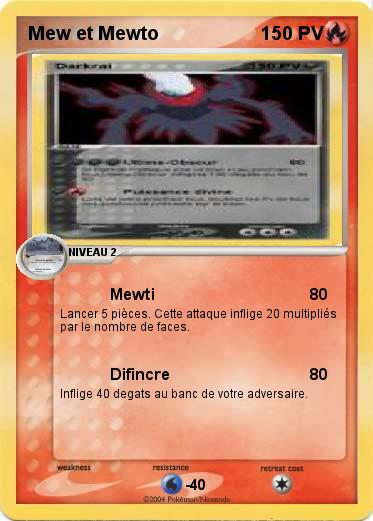 Pokemon Mew et Mewto
