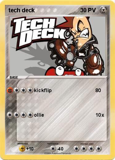 Pokemon tech deck