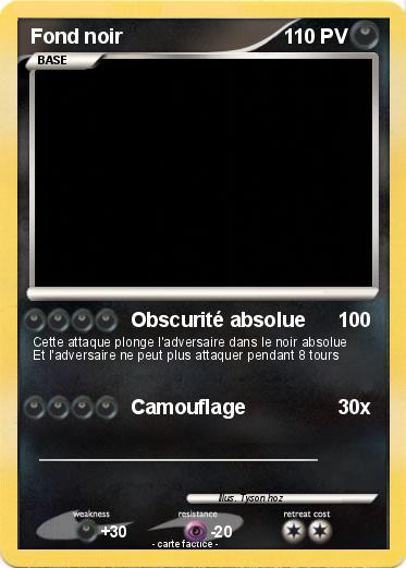 Pokemon Fond noir