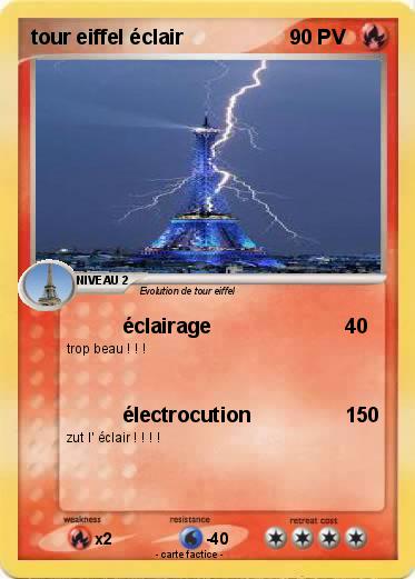 Pokemon tour eiffel éclair