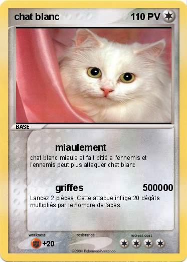 Pokemon chat blanc