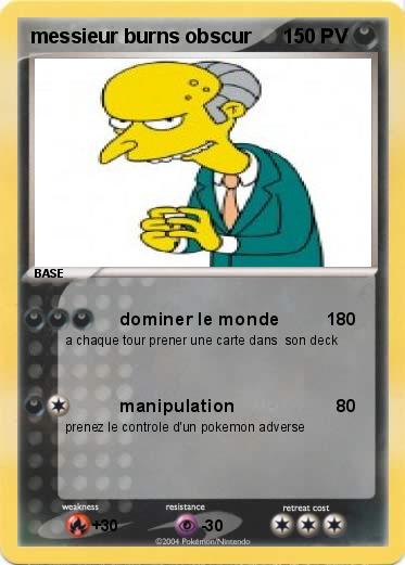 Pokemon messieur burns obscur