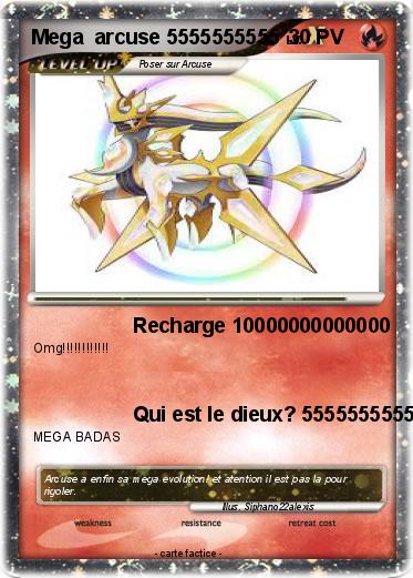 Pokemon Mega  arcuse 5555555555