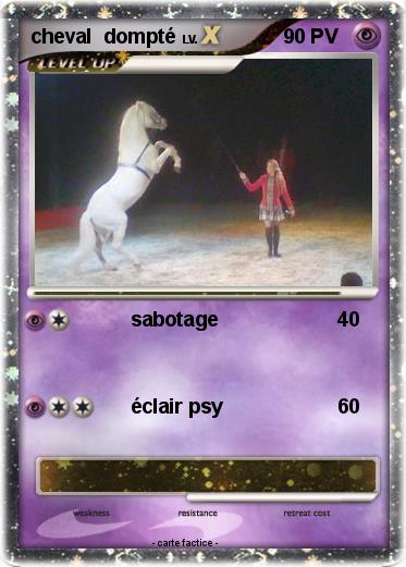 Pokemon cheval  dompté