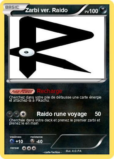 Pokemon Zarbi ver. Raido