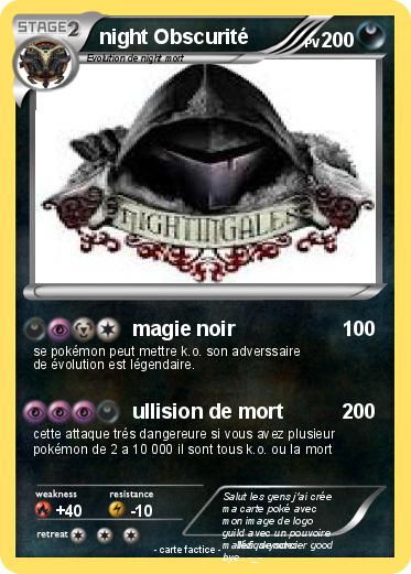 Pokemon night Obscurité