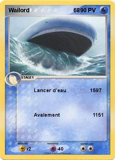 Pokemon Wailord                            68