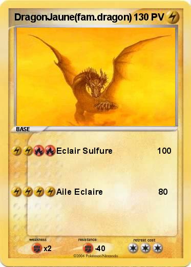 Pokemon DragonJaune(fam.dragon)
