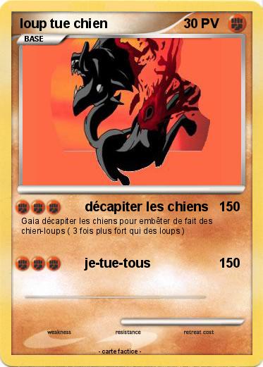 Pokemon loup tue chien